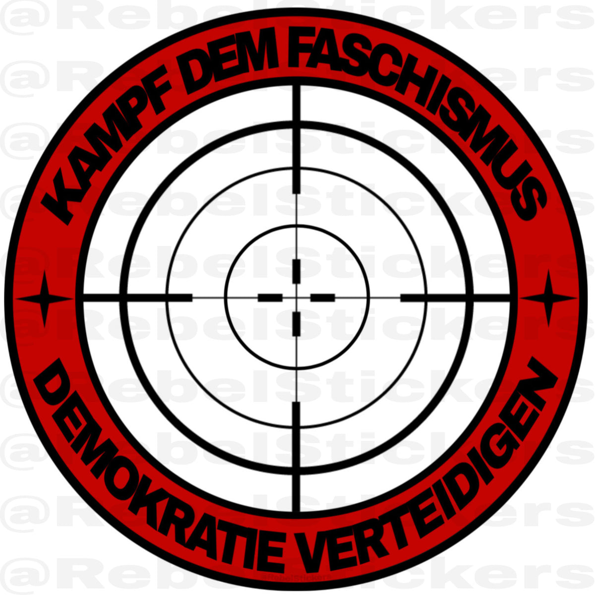 Sticker „Demokratie Verteidigen“ Transparent
