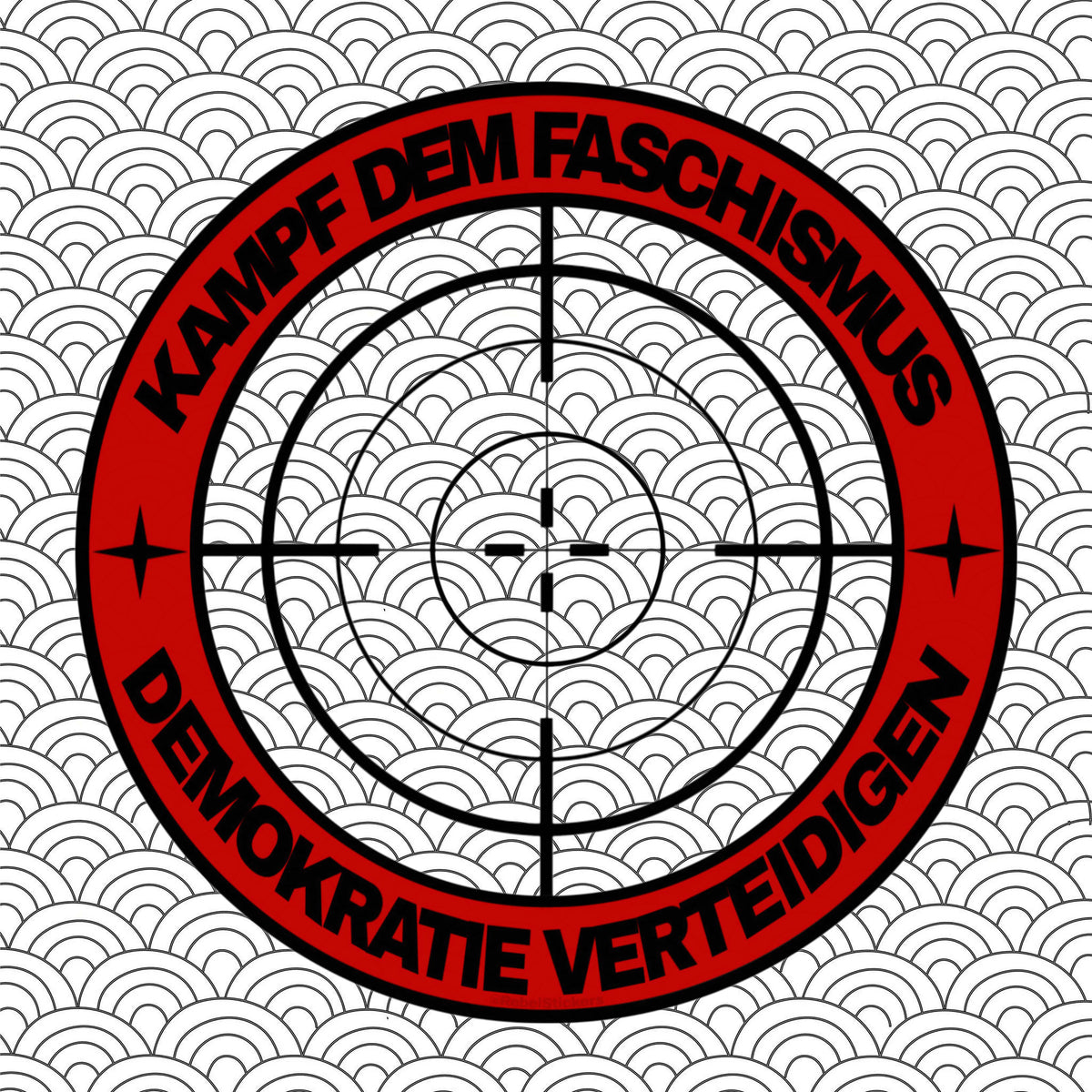 Sticker „Demokratie Verteidigen“ Transparent